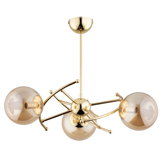 Lampa sufitowa KOSMITO ZŁOTA 3xE14 49cm 62329 ALFA
