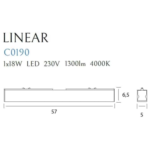 LINEAR C0190 LAMPA SUFITOWA MaxLight - zdjęcie dodatkowe 2