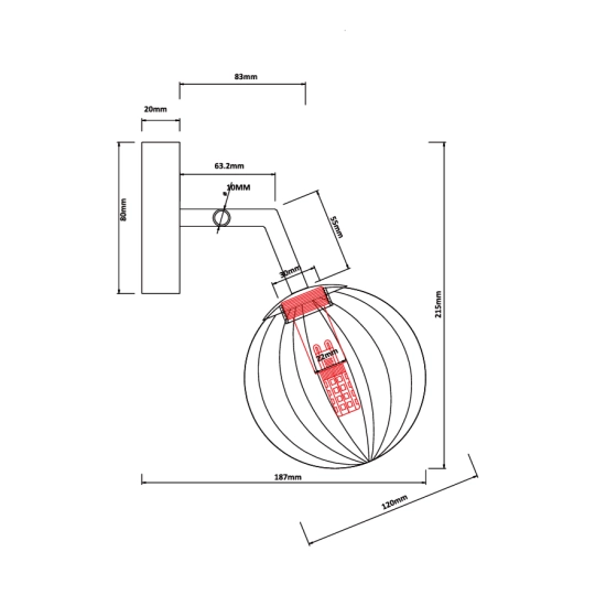 Arette kinkiet LP-133/1W LIGHT PRESTIGE