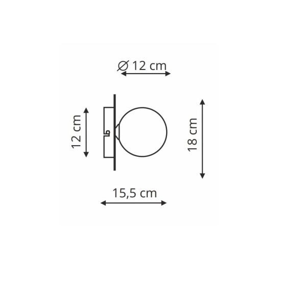 Roma kinkiet złoty LP-1345/1W GD LIGHT PRESTIGE