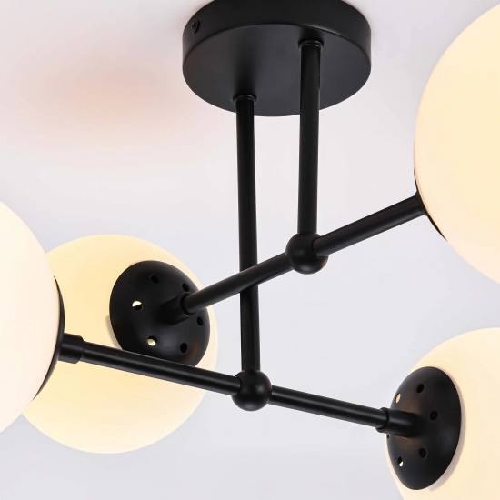 Roma 4 wisząca czarna LP-1345/4P BK LIGHT PRESTIGE