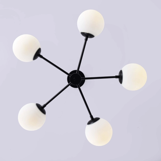 Roma 5 wisząca czarna LP-1345/5P BK LIGHT PRESTIGE