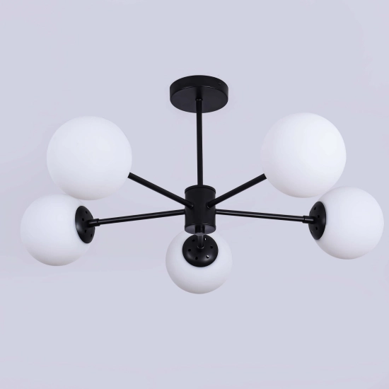 Roma 5 wisząca czarna LP-1345/5P BK LIGHT PRESTIGE