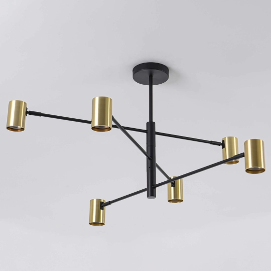 Lampa sufitowa złota SNOW 6 LP-731/6P GD LIGHT PRESTIGE ----- wysyłka 24H ----