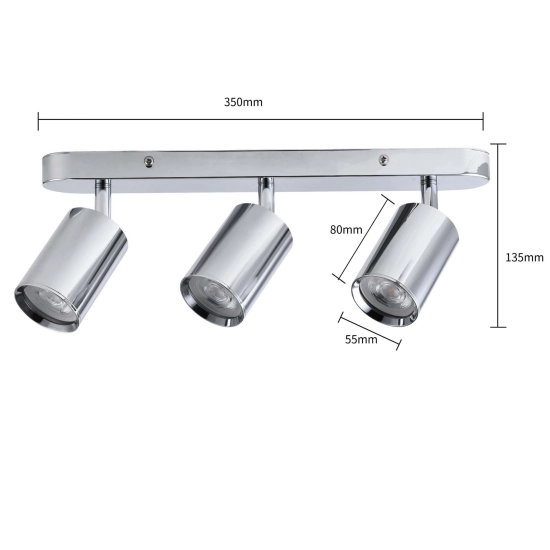 Belize 3 spot chrom IP44 LP-734/3W CH LIGHT PRESTIGE