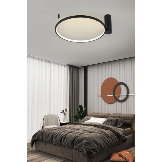 Ring plafon L czarny 4000K LP-909/1C 4L BK LIGHT PRESTIGE