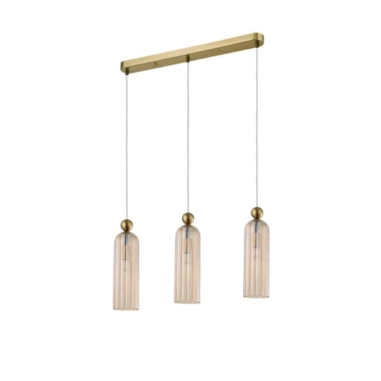 kinkiecik.pl Piega 3 wisząca amber LP-939/3L amber LIGHT PRESTIGE