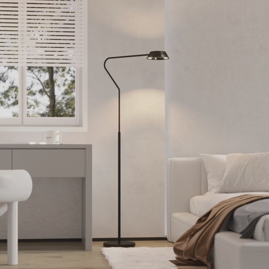 Lampa Stojąca Garta Dotykowa LED czarna FL0105-BK yaskr