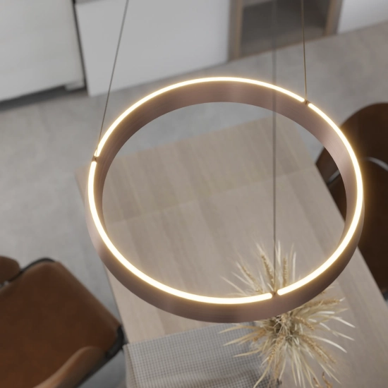 Lampa Wisząca Garta LED szczotkowane różowe złoto PL0149 yaskr
