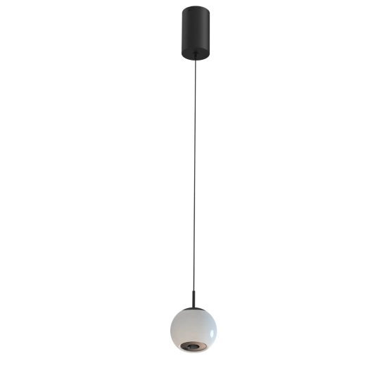 Lampa Wisząca Iliso 1xLED czarna PL0148 yaskr