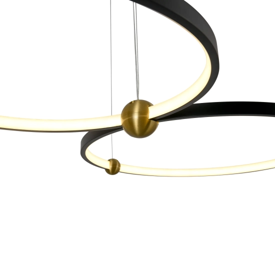 Lampa Wisząca Kido M LED czarny PL0139 yaskr
