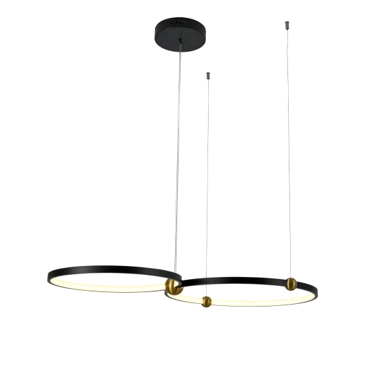 Lampa Wisząca Kido M LED czarny PL0139 yaskr