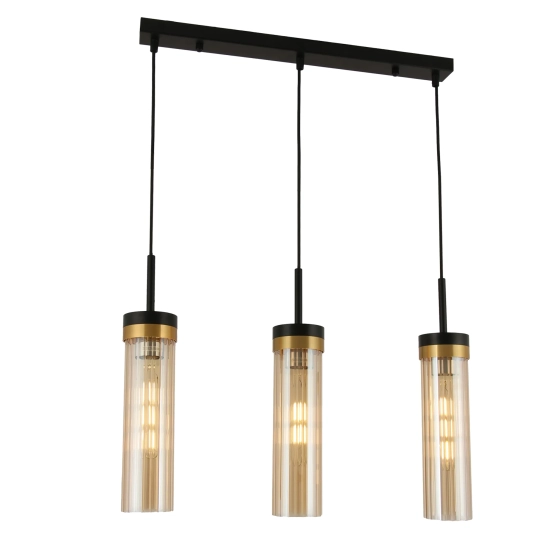 Lampa Wisząca Malika 3xE27 czarny PL0140-3 yaskr