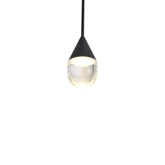 Lampa Wisząca Nata 1xLED czarna PL0104-BK yaskr