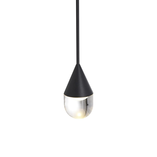 Lampa Wisząca Nata 1xLED czarna PL0104-BK yaskr