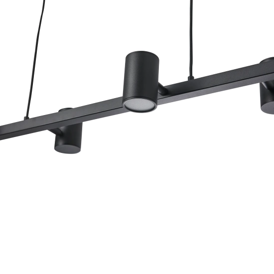 Lampa Wisząca Noe Long 6xGU10 czarna PL0111-BK yaskr