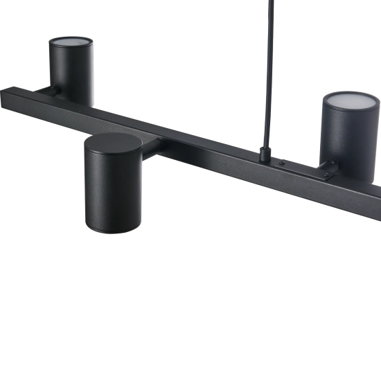 Lampa Wisząca Noe Long 6xGU10 czarna PL0111-BK yaskr