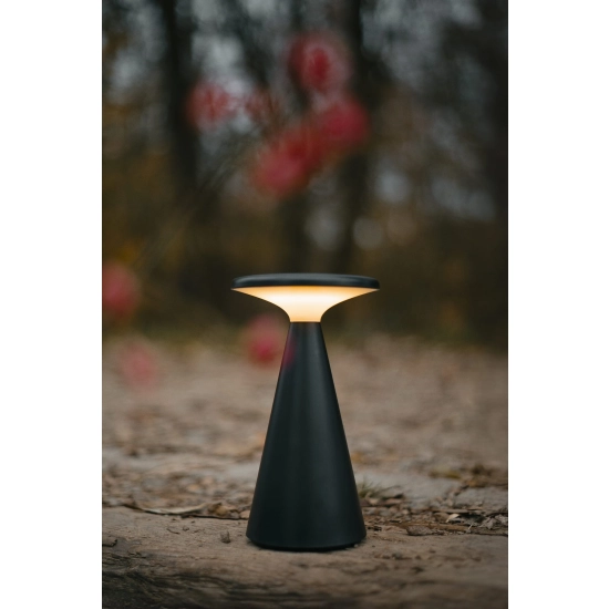 Lampa stołowa Funghi czarna IP44 T0063 MaxLight