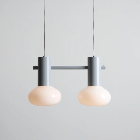 LAMPA WISZĄCA FLO 2 SZARY S (opal glass) 7000H22_S Aldex - zdjęcie dodatkowe 1