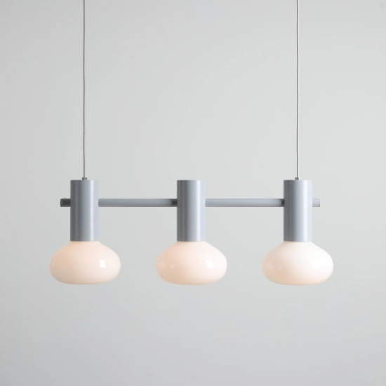 LAMPA WISZĄCA FLO 3 SZARY S (opal glass) 7000E22_S Aldex - zdjęcie dodatkowe 1