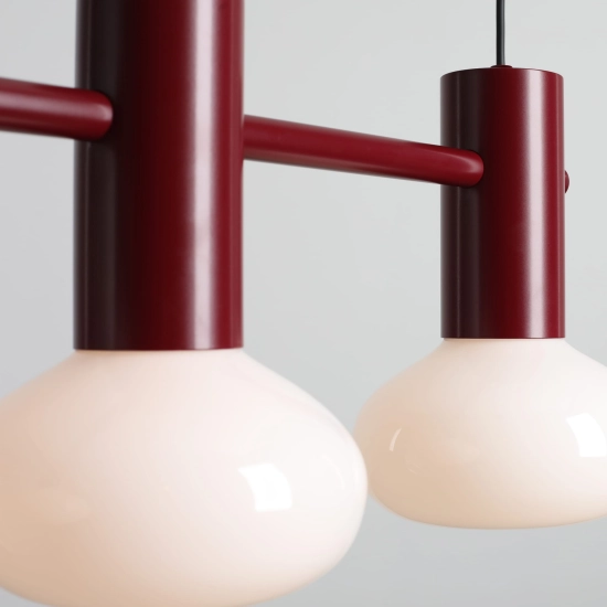 LAMPA WISZĄCA FLO 3 RUBY S (opal glass) 7000E27_S Aldex - zdjęcie dodatkowe 3