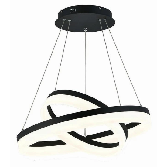 kinkiecik.pl Cornelia - lampa wisząca 2 pł LED czarna 330602-02 REALITY