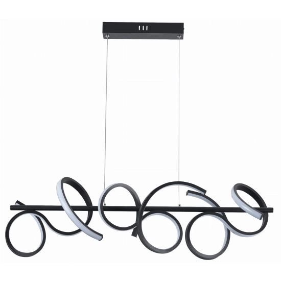 Lozanna - lampa wisząca LED czarny mat 343301-30 REALITY
