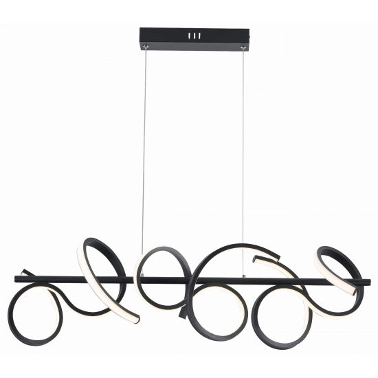 Lozanna - lampa wisząca LED czarny mat 343301-30 REALITY