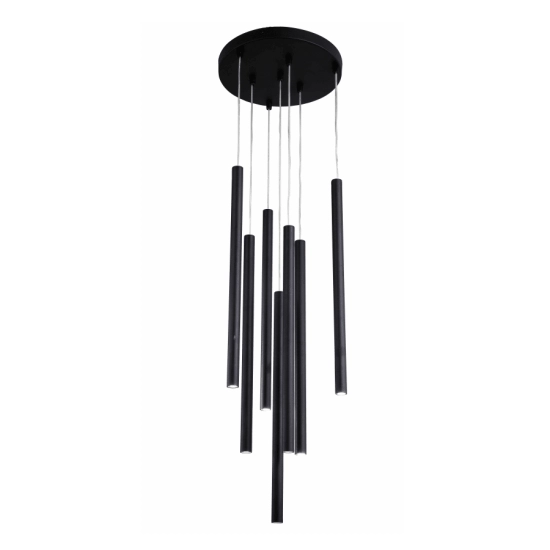 kinkiecik.pl Lungo 7 czarna lampa wisząca LP-894/7P BK Light Prestigeige