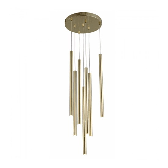 kinkiecik.pl Lungo 7 złota lampa wisząca LP-894/7P GD Light Prestige