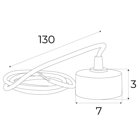 Magnetic MA0010 Podsufitka - Adaptor do zewnętrznego przyłącza prądu do szyn magnetycznych Maxlight