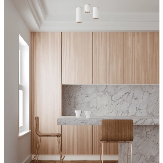 Manacor oczko białe ze złotym ringiem 17 cm LP-232/1D - 170 WH/GD Light Prestige