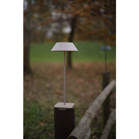 Lampa stołowa Muffin taupe IP44 T0065 MaxLight