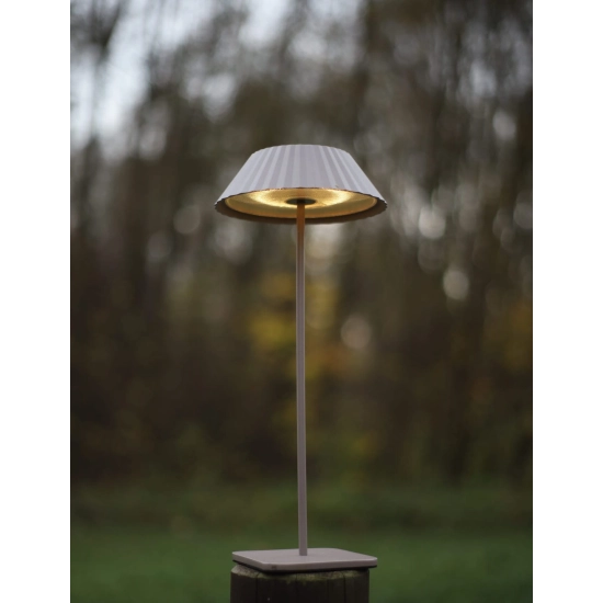 Lampa stołowa Muffin taupe IP44 T0065 MaxLight