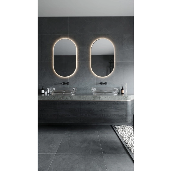 Mirror Prostokąt 100x60cm Bezramkowe Lustro Podświetlane W0388 MaxLight