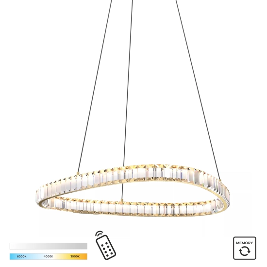 Lampa wisząca z pilotem ATHESA MD3169-1-3GT Zuma Line