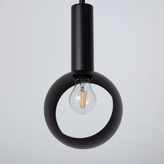 Lampa wisząca VITRUM oczko czarny 41108 Sigma
