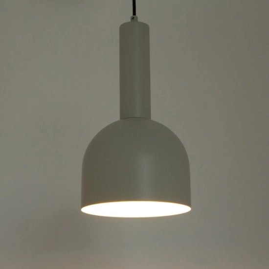 Lampa wisząca VITRUM dzwonek szary beż 41104 Sigma