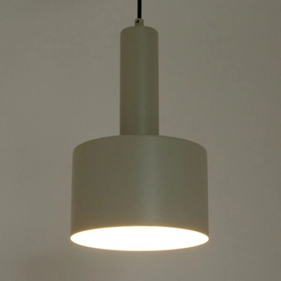 Lampa wisząca VITRUM walec szary beż 41106 Sigma