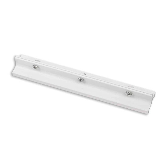 UCHWYT DO SZYN DŁUGI BIAŁY MHT1-P2-WH MaxLight - zdjęcie produktu