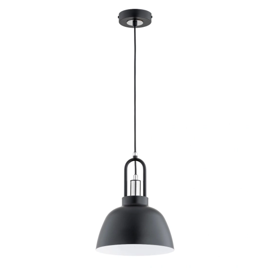 Lampa wisząca MIRAVE CZARNA CHROM 1xE27 61311 ALFA