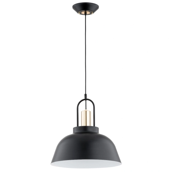 Lampa wisząca MIRAVE CZARNO-ZŁOTA 1xE27 61319 ALFA
