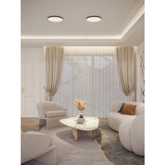 Plafon Lumos 36w, Czarny, IP44 C0270 MaxLight