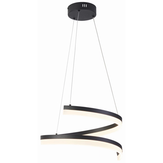 Monacor - lampa wisząca LED czarny mat 1x28W 2240lm 342501-30 REALITY