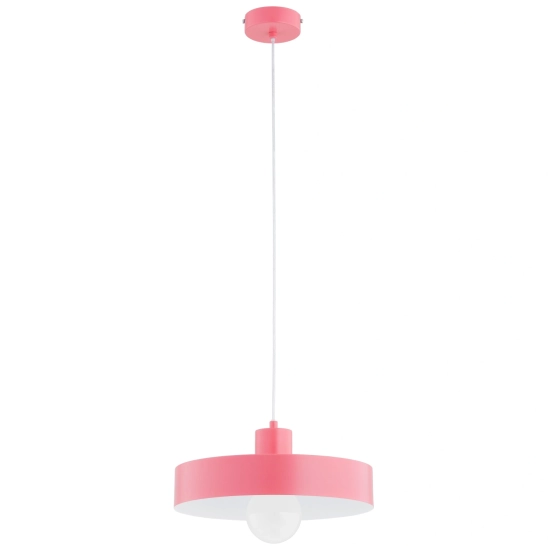 Lampa wisząca NEVERA RÓŻOWA 1xE27 34cm 61449 ALFA