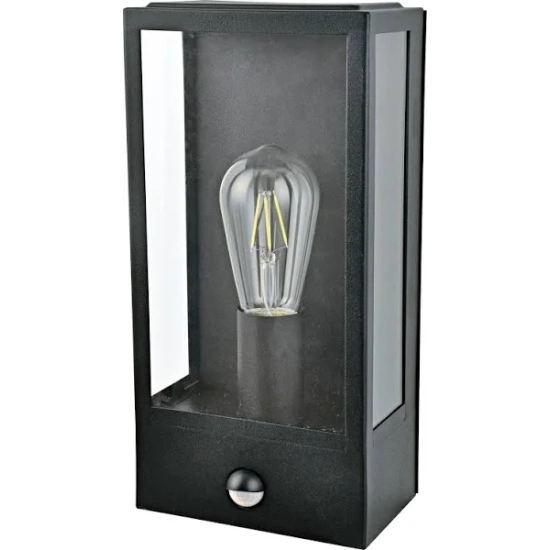 Niklas Wall Sensor (black) AZ4487 E27 1x MAX 60W IP44 GLASS METAL AZZARDO