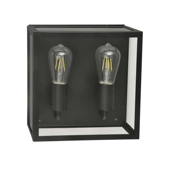 Niklas 2 Wall (black) AZ4488 E27 2x MAX 60W IP44 GLASS METAL AZZARDO