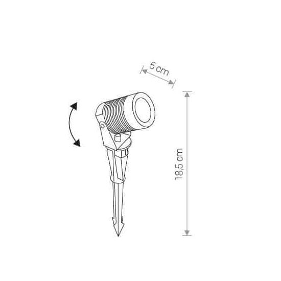 Lampa ogrodowa SPIKE LED M 9100 Nowodvorski IP54 - zdjęcie dodatkowe 1