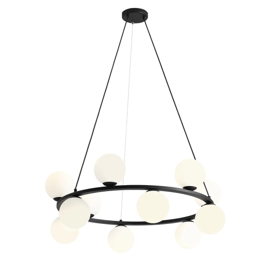 LAMPA WISZĄCA KRONE 12 CZARNY 1085R1 ALDEX - zdjęcie produktu