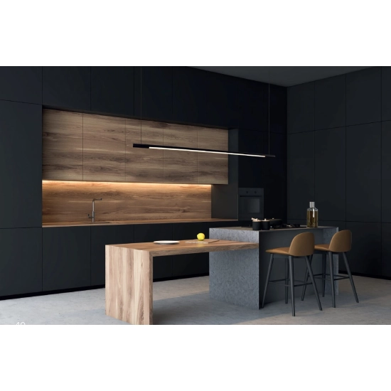 Organic Horizon P0358D Lampa Wisząca Ściemnialna Czarna MaxLight